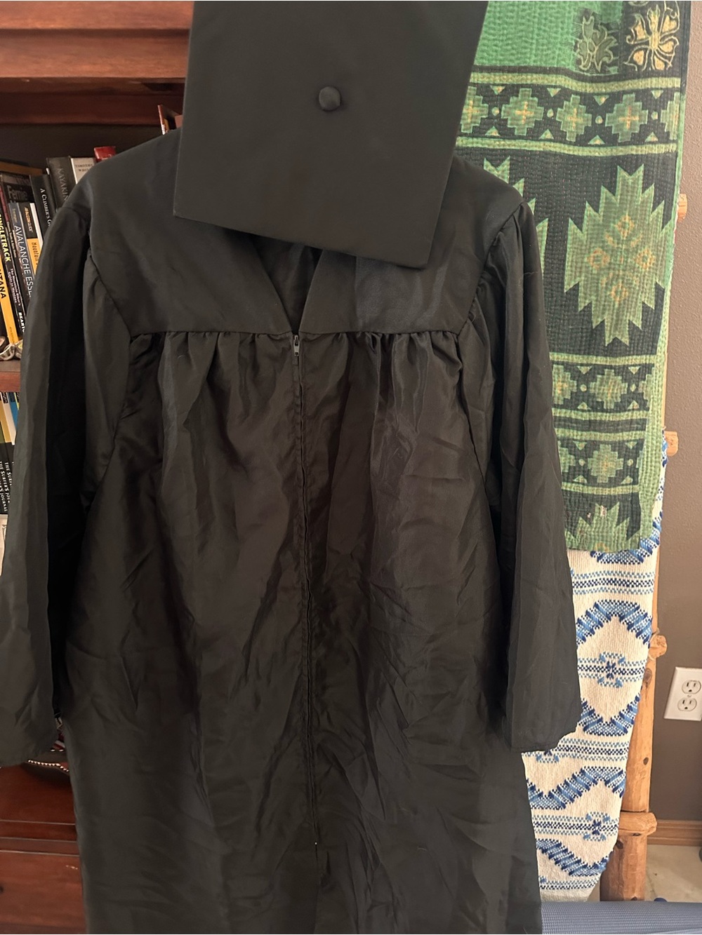 Classic Black Graduation Gown for Women